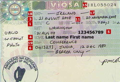 Visa de Irlanda