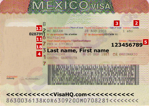 Visa de México