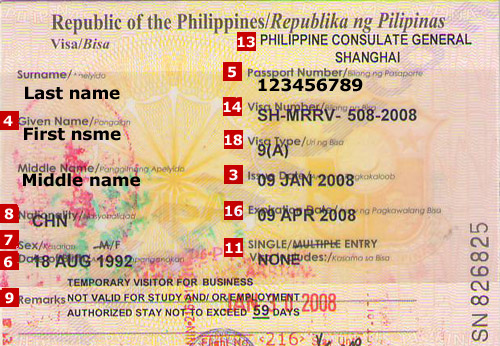 Visa de Filipinas